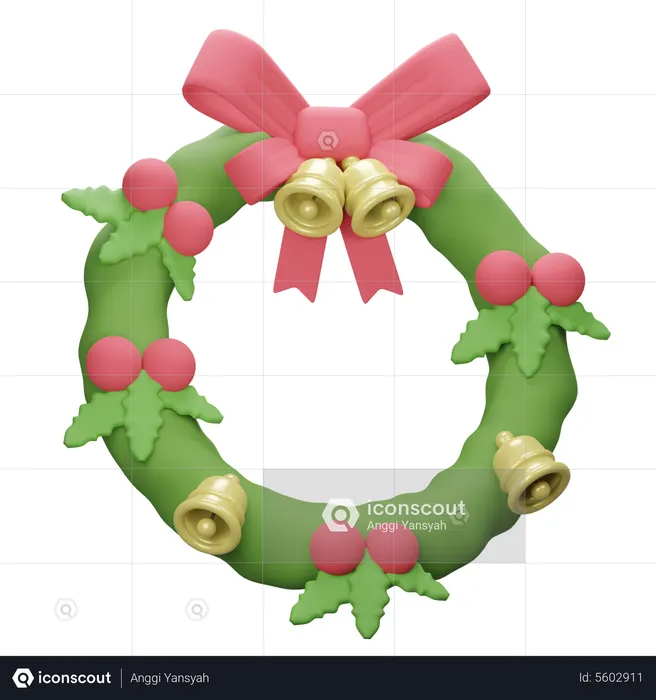 Christmas Wreath  3D Icon