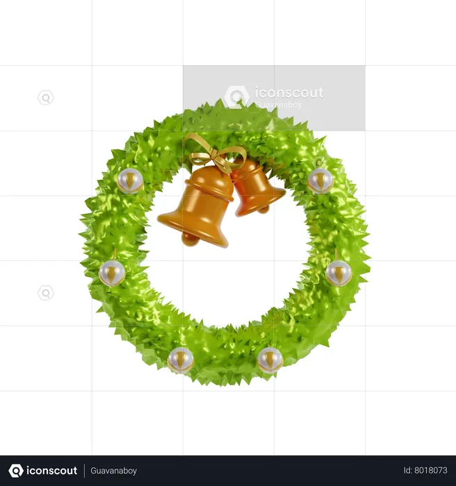 Christmas Wreath  3D Icon