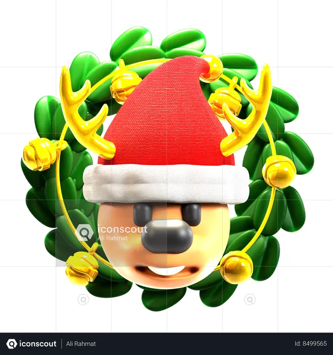 Christmas Wreath  3D Icon