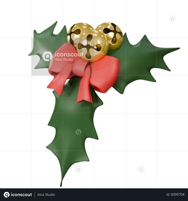 Christmass Ribbon  3D Icon