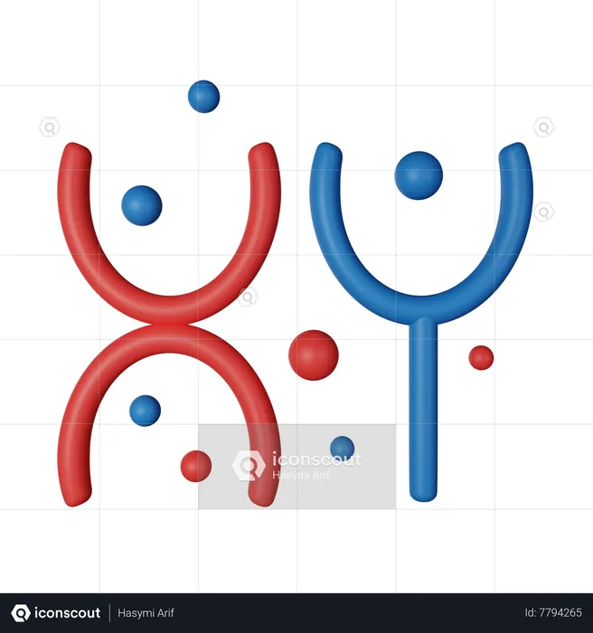 Chromosome  3D Icon