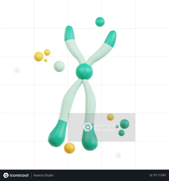 Chromosome  3D Icon