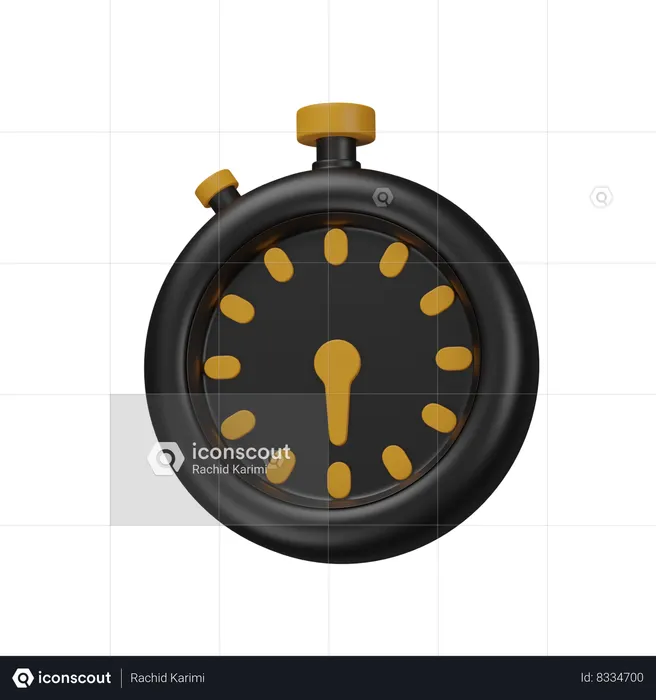 Chronomètre  3D Icon