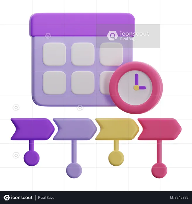 Chronologie  3D Icon