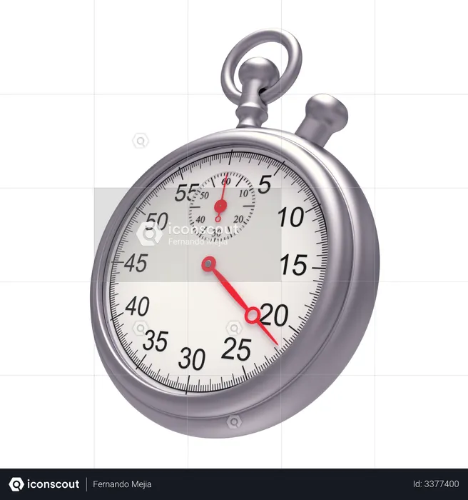 Chronomètre  3D Icon