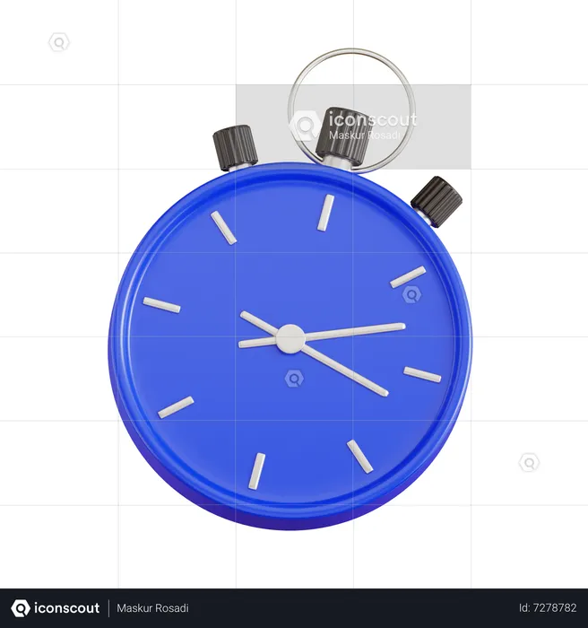 Chronomètre  3D Icon