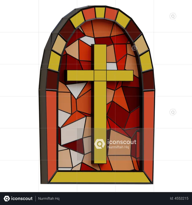 Chruch Stained Glass  3D Icon
