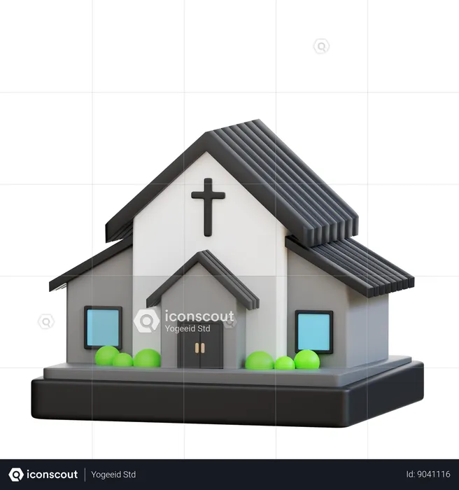 Church  3D Icon