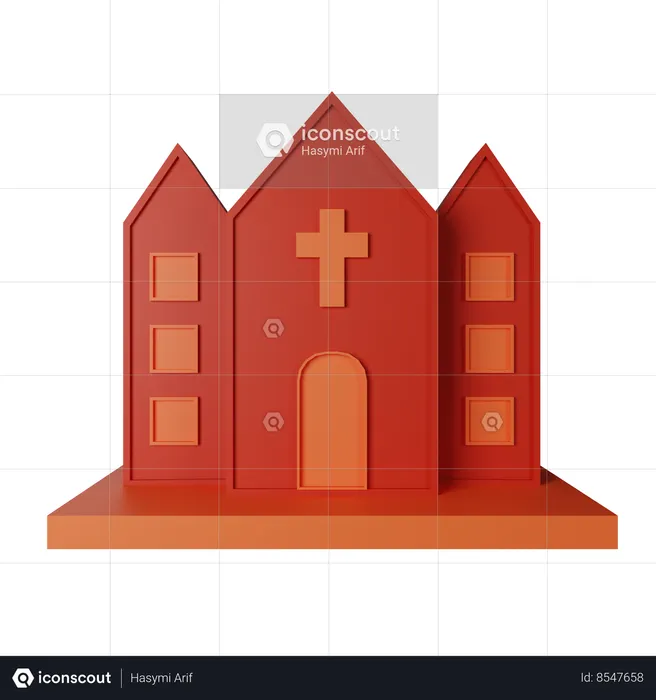 Church  3D Icon