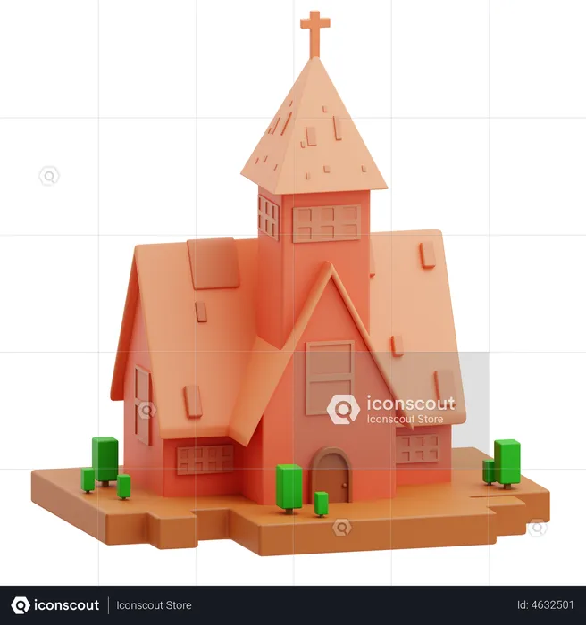 Church  3D Illustration