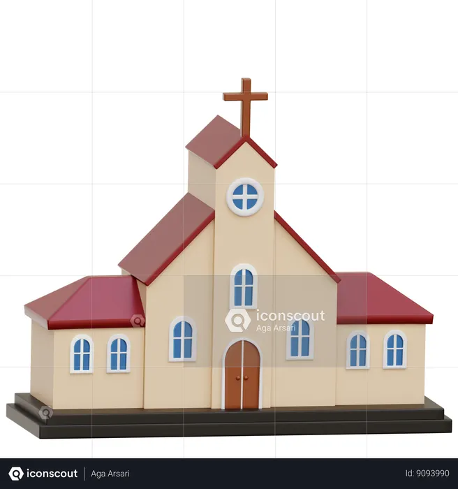 Church Building  3D Icon