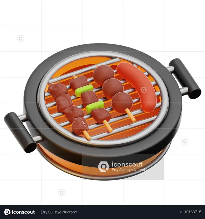 Churrasco  3D Icon