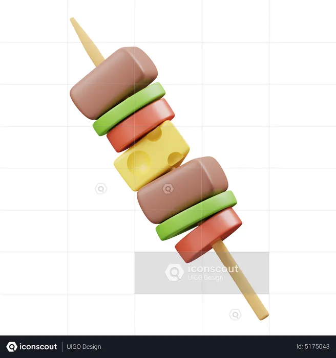 Churrasco  3D Icon