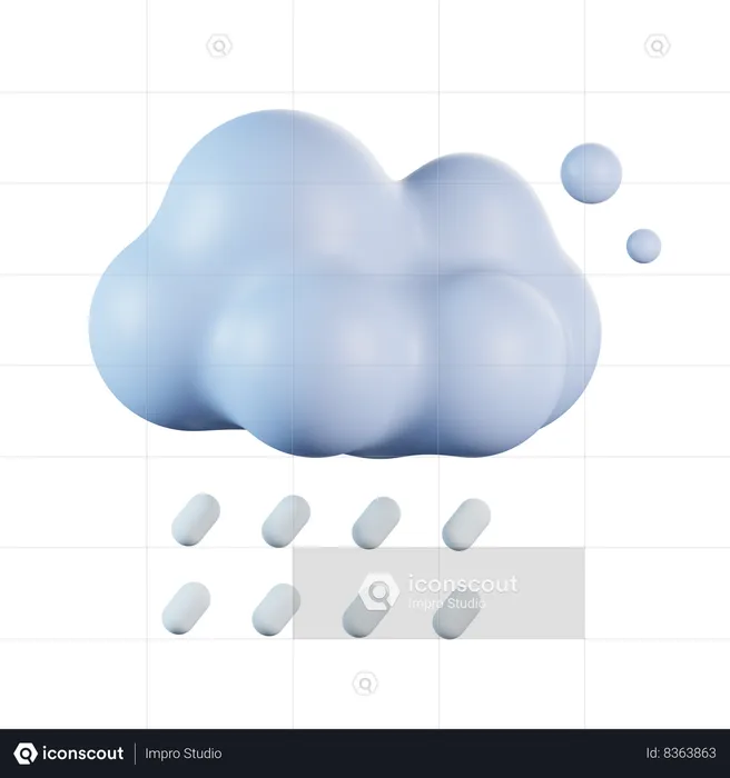 Chuva  3D Icon