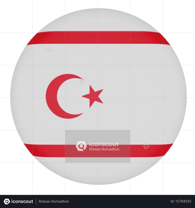 Chypre Flag 3D Icon