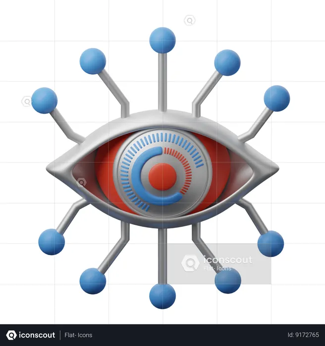 Ojo cibernético  3D Icon