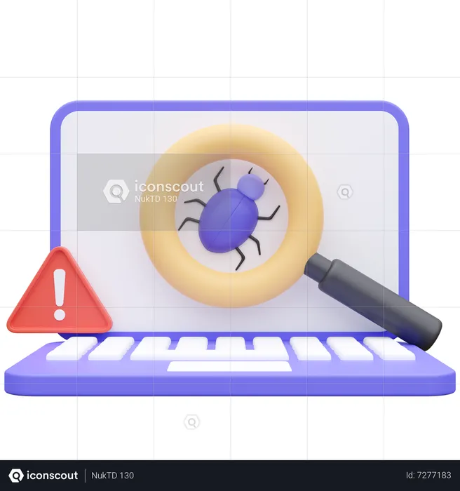 La seguridad cibernética  3D Icon