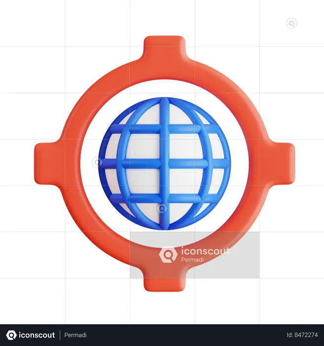 Cible commerciale  3D Icon