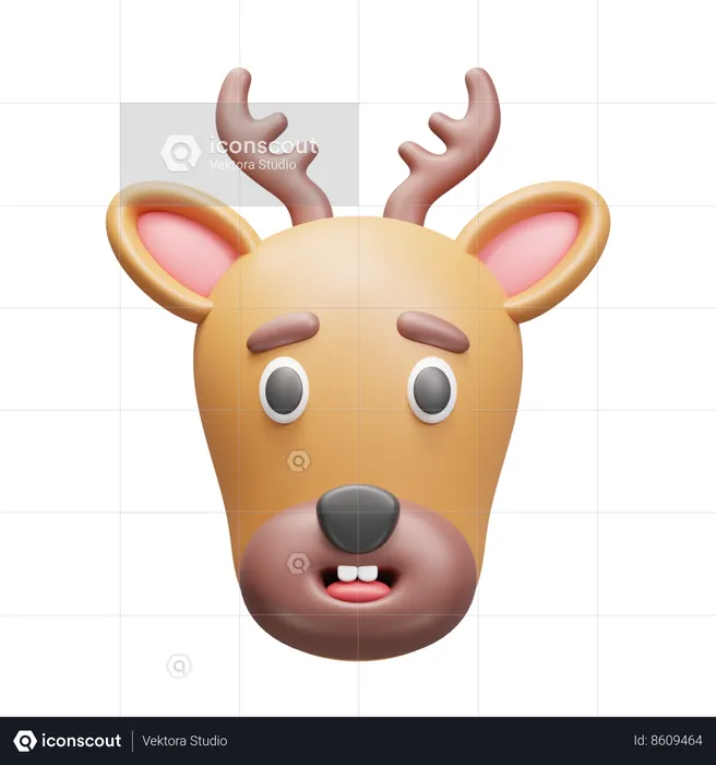 Animoji de ciervo  3D Icon