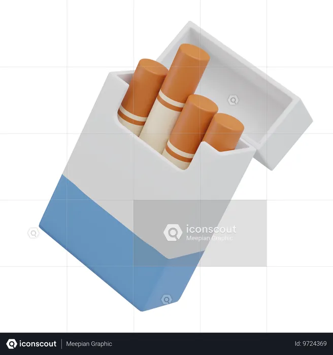 Cigarette Pack  3D Icon