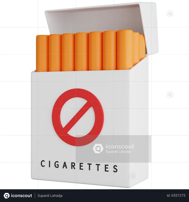 Cigarette Packet  3D Icon