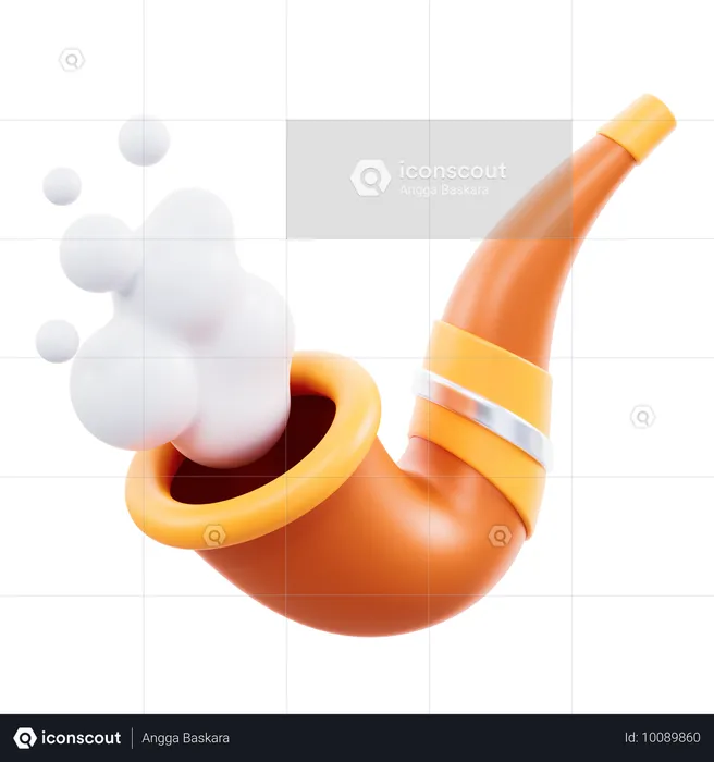 Cigarette Pipe  3D Icon