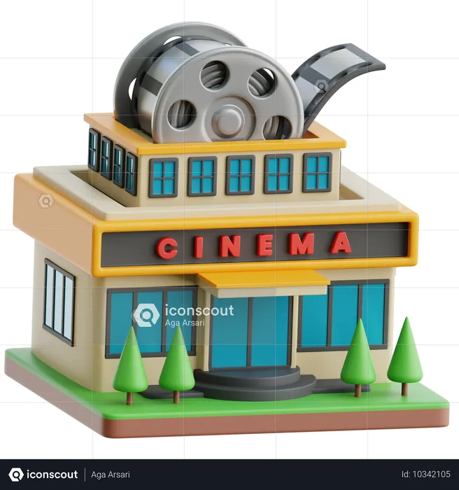 Cine  3D Icon