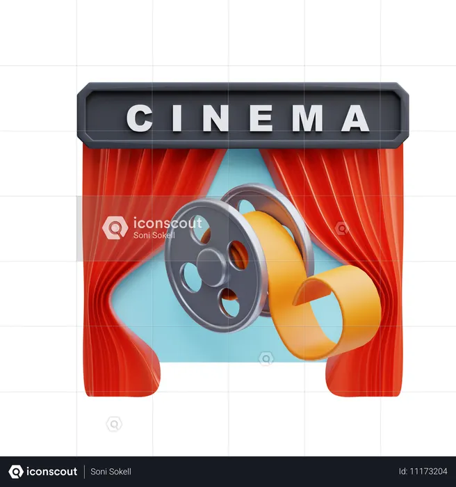 영화  3D Icon