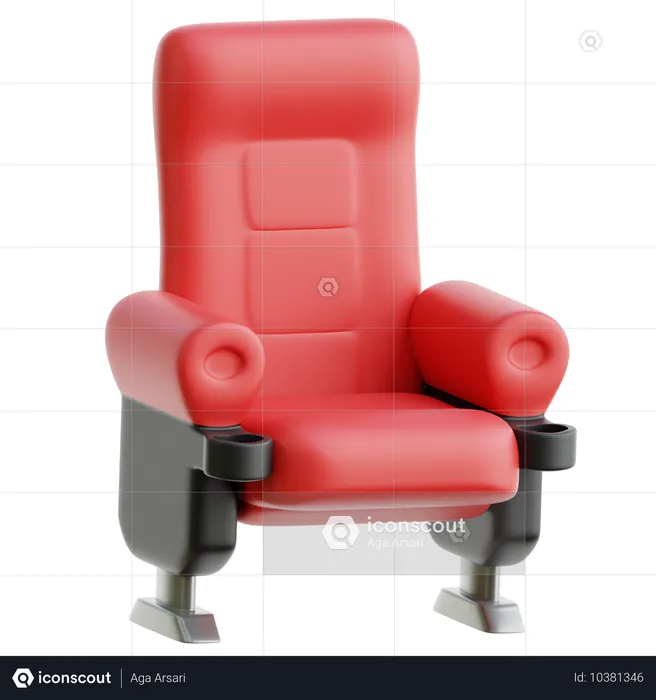 Cinema Chair  3D Icon