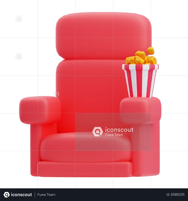 Cinema Chair  3D Icon