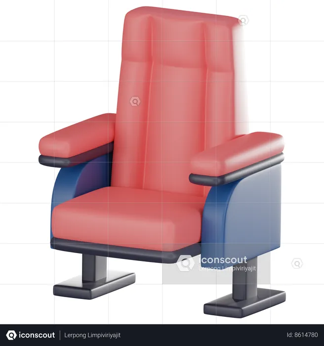 Cinema Chair  3D Icon