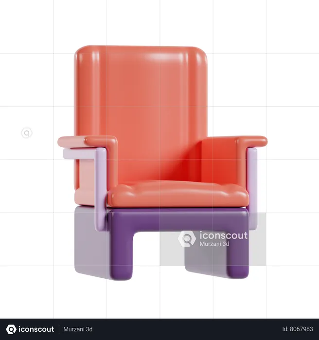 Cinema Chair  3D Icon