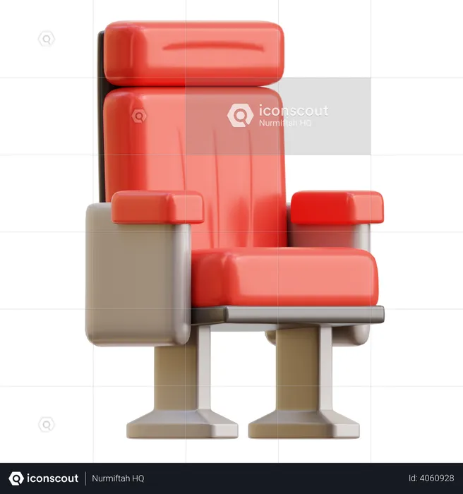 Cinema Chair  3D Illustration