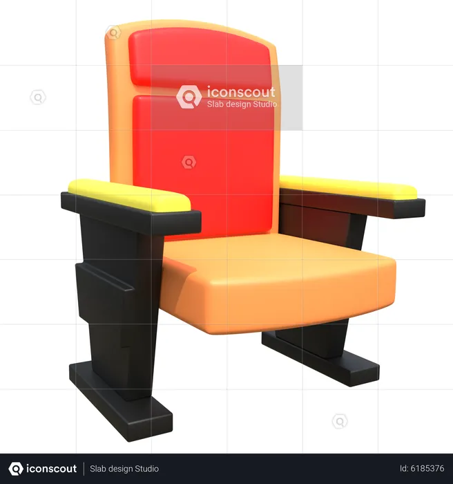Cinema Chair  3D Icon