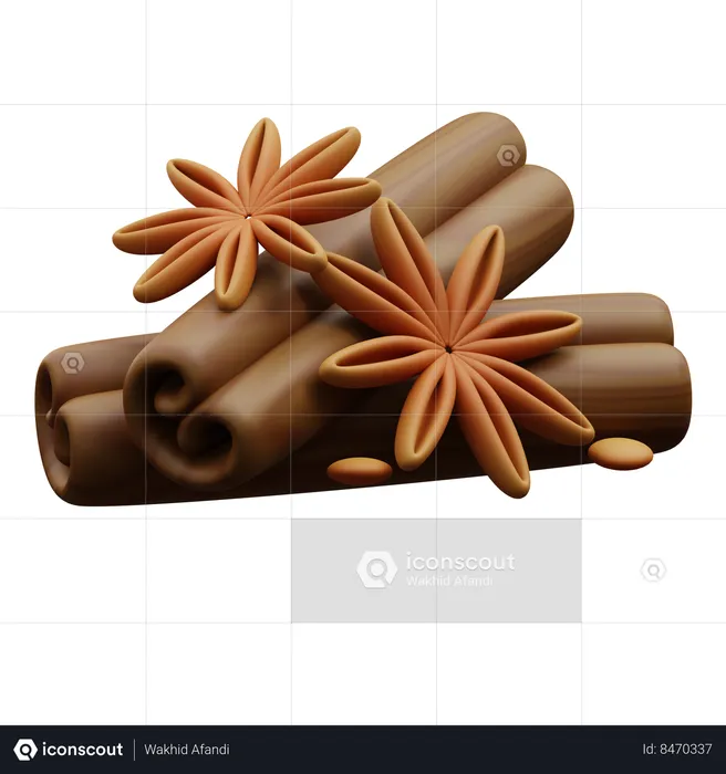Cinnamon  3D Icon