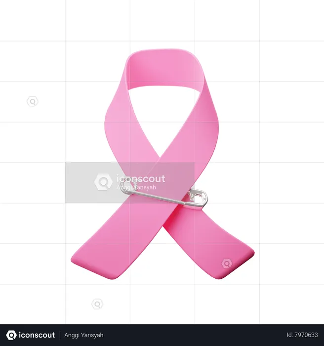 Cinta de cancer  3D Icon