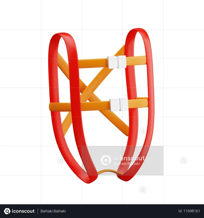Arnês de segurança  3D Icon