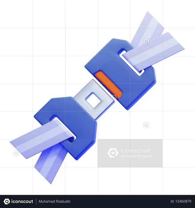 Cinto de segurança  3D Icon