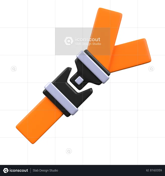 Cinturón de seguridad  3D Icon
