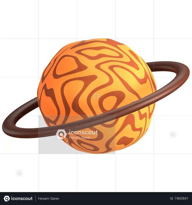 Cinturón planetario  3D Illustration