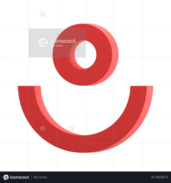 Circle and Arc  3D Icon