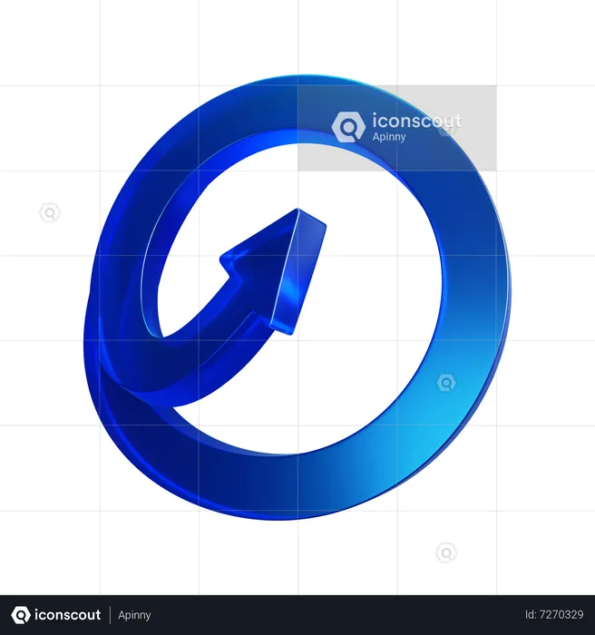 Circle Arrow  3D Icon