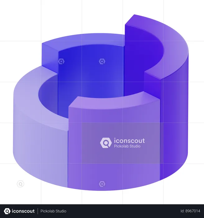 Circle chart  3D Icon