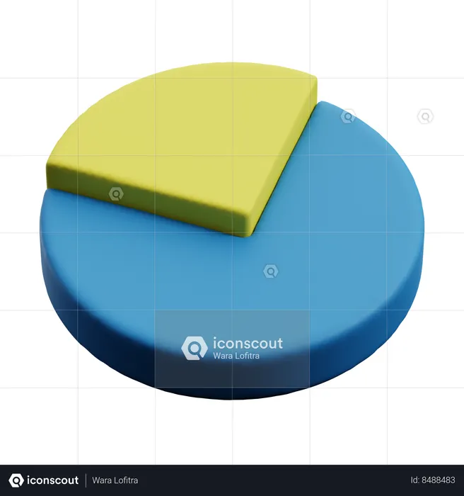 Circle Chart  3D Icon