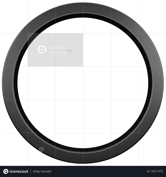 Circle Frame  3D Icon