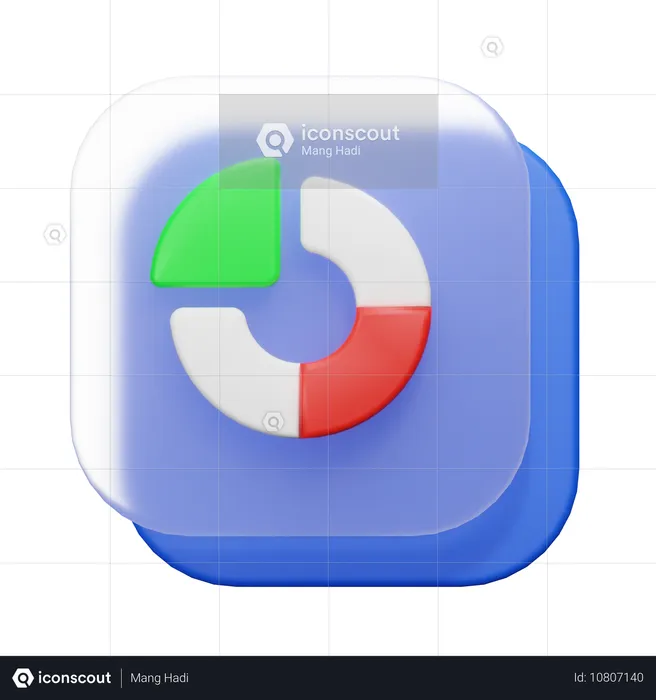 Circle Graph  3D Icon