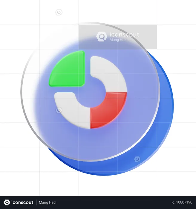 Circle Graph  3D Icon