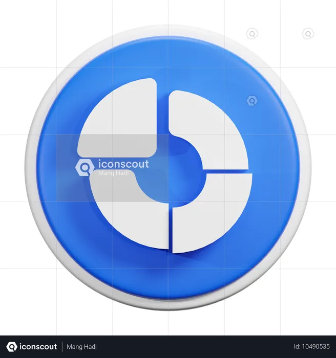 Circle Graph  3D Icon