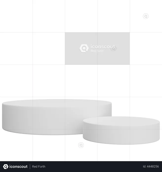 Circle Podium  3D Illustration