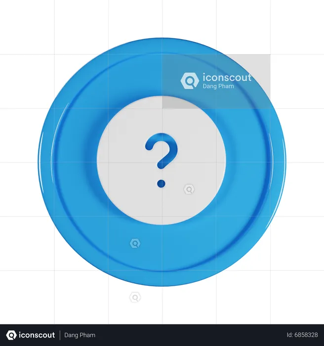 Circle Question  3D Icon